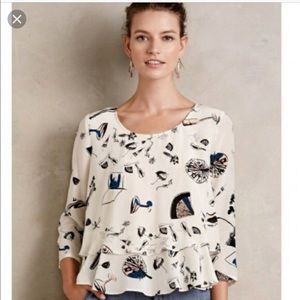 Maeve | Anthropologie 100% Silk top ❤️